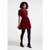 Such A Stunner Short Sleeves Velvet Mini Dress - 3 of 4