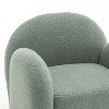 SEYNAR Modern Teddy Upholstered 360 Degree Swivel Armchair with Metal Base - 4 of 4