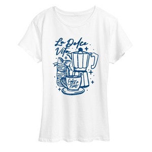 Women's - Emily in Paris - La Dolce Vita Short Sleeve Graphic T-Shirt - 1 of 4