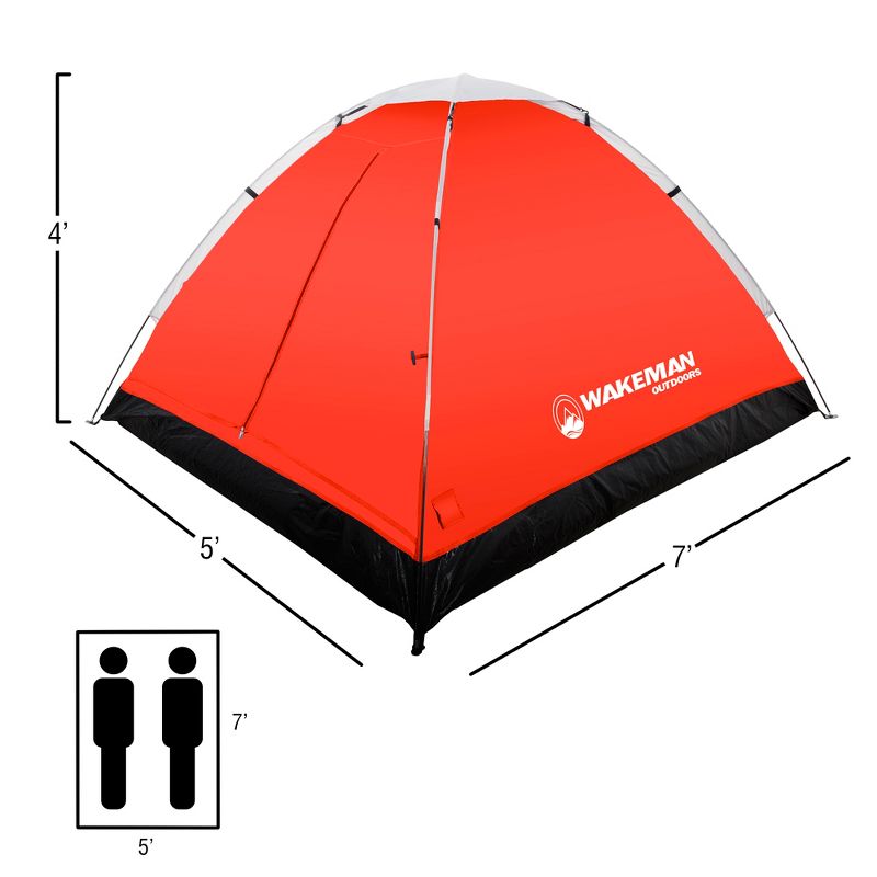 Leisure Sports 2-Person Dome Tent - Orange, 4 of 6