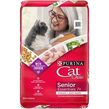 Cat Chow Senior Chicken Flavor Dry Cat Food - 14lbs