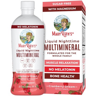 MaryRuth's Liquid Nighttime Multimineral (Cranberry)