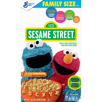 Sesame Street C is for Cinnamon Family Size Cereal - 18oz - General Mills