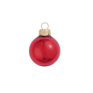 Northlight Shiny Finish Glass Christmas Ball Ornaments - 4.75" (120mm) - Red - 4ct - 1 of 4