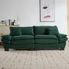Modern 3-Seater Sofa, Comfy Deep Seat Corduroy Couch with Pillows, Upholstered for Living Room, Bedroom, Apartment or Office – Koiai - 3 of 4