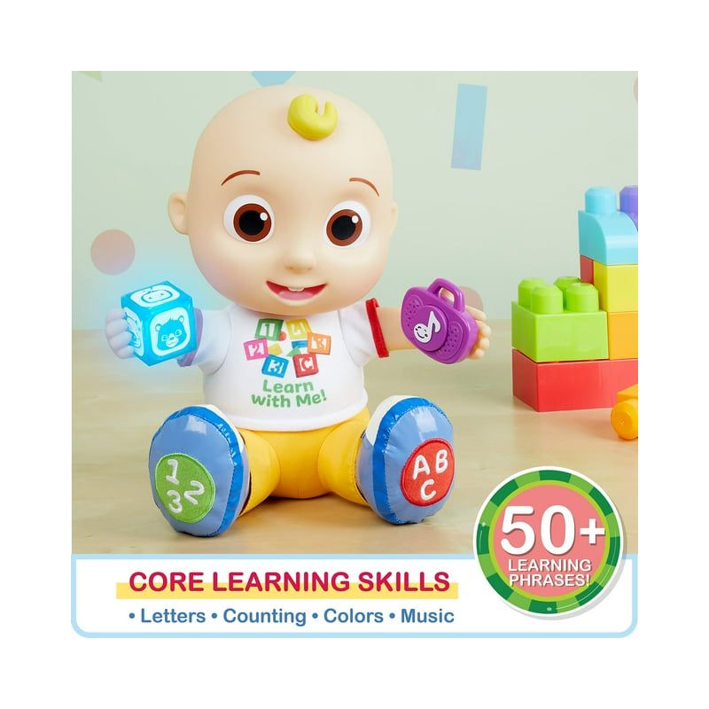 CoComelon Interactive Learning JJ Doll with Lights, Sounds, and Music to Encourage Letter, Number, and Color Recognition, 4 of 6