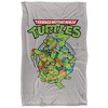 Kids' Teenage Mutant Ninja Turtles Group Silky Touch Blanket White 36X58 - 2 of 4