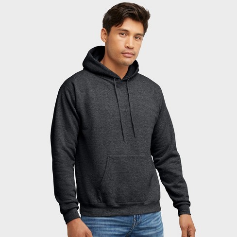 Hanes Ecosmart Men s Fleece Hoodie Charcoal Heather 2xl Target