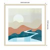 Amanti Art Peaceful Landscape I by Arctic Frame Wood Framed Wall Art Print - 4 of 4