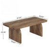 Syemin End Tables Rustic Brown Rectangle Coffee Table, Wooden Living Room Table, Farmhouse Accent Center Tea Table, Brown, 47.24"*23.62"*20.08" - 3 of 4