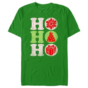 Men's Lost Gods Christmas Distressed Ho Ho Ho T-Shirt - 1 of 4