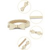 Allegra K Women's Skinny Waist Belt Metal Bow-knot No Buckle Thin Belt 1 Pc - 2 of 4