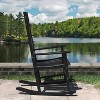Northbeam Outdoor Lawn Garden Solid Acacia Hardwood Slatted Back Adirondack Rocking Chair, Deck, Porch, & Patio Seating with 250 Pound Capacity - 3 of 4