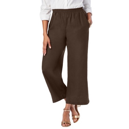 Plus Size Brown Crops & Capris.