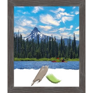 Amanti Art Woodridge Rustic Grey Wood Picture Frame - 1 of 4