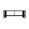47" Wenge TV Stand with Two Shelves, TV Console Table with Compact Design, and Easy Assembly for Living Room and Bedroom - 4 of 4