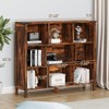 Wooden 9 Cube Bookcase, Display Cabinet Rack, Bookshelf Storage Organizer - 2 of 4