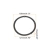 Unique Bargains Kitchen Acrylic Ball Bearings Annular Rotating Swivels Lazy Susan Turntable 4 Pcs - 2 of 3