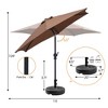 Ainfox 7.5ft Patio Umbrella With Umbrella Base - 2 of 4