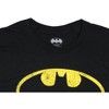 Seven Times Six DC Comics Batman T-Shirt Men's Big and Tall Bat logo Crackled Tee Black - 3 of 3