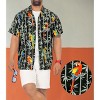 HAPPY BAY Men's Hawaiian Shirts Short Sleeve Button Down Shirt Mens Tropical Shirts Casual Holiday Summer Party Shirts for Men Funny - 2 of 4