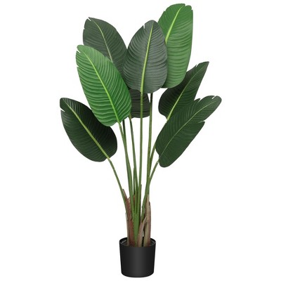 4 Ft/5FT/6FT Bird of Paradise Artificial Plant, Artificial Bird of Paradise Plant,1pack or 2pack