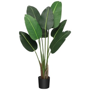 4 Ft/5FT/6FT Bird of Paradise Artificial Plant, Artificial Bird of Paradise Plant,1pack or 2pack - 1 of 4