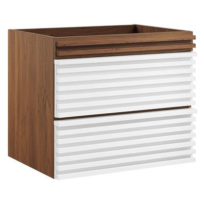 Modway Render 24Inch Wall-Mount Bathroom Vanity Cabinet