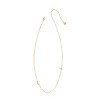 Kendra Scott 14K Gold Over Brass Mini "L" Initial Pendant Necklace - Gold - 2 of 3