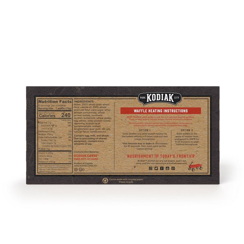Kodiak Protein-Packed Thick &#38; Fluffy Power Waffles Buttermilk &#38; Vanilla Frozen Waffles - 6ct, 4 of 9
