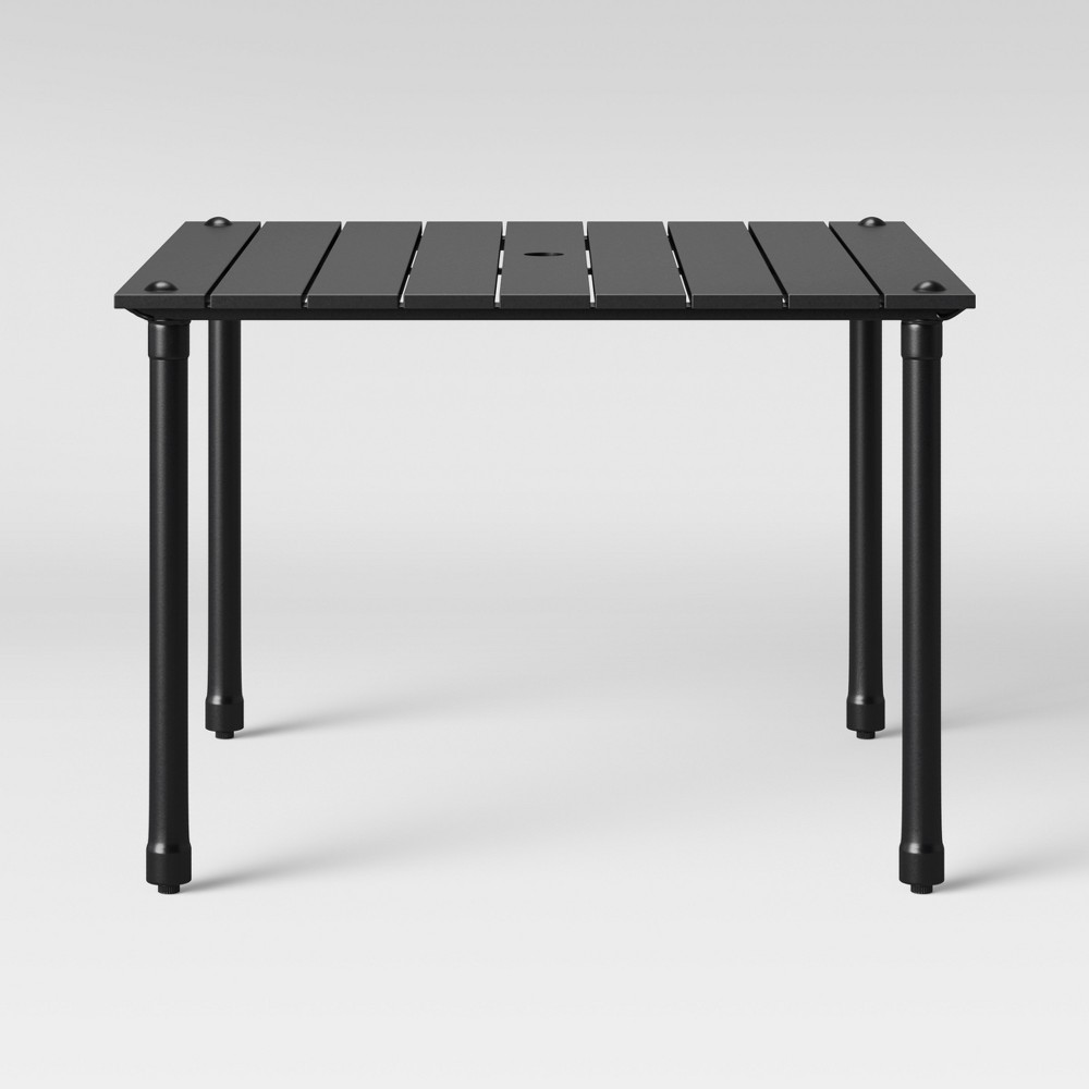 Fernhill 4-Person Rectangle Patio Dining Table Black – Threshold  – Patio and Outdoor​