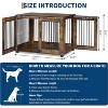 Wooden Dog Crate Furniture – Elegant Indoor Dog Kennel for Large/Medium Dogs, Functional End Table Design - 2 of 4