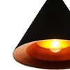 CWI Lighting Keila 1 Light Down Pendant With Black & Gold Finish - 4 of 4
