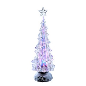 Kurt Adler 14-Inch Battery-Operated RGB LED Lighted Animated Spinning Tree - 1 of 4