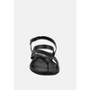 SLOANA Black Strappy Flat Sandals - 3 of 4