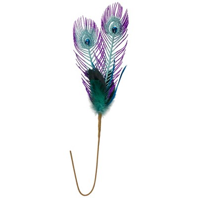 Queens of Christmas PCKH-20-PFT-CHPI-5PK 20 in. Peacock Feather