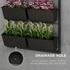 Okak Wall Planter 3-Tier with 6 Pots Self Draining, Easy Mount Indoor Outdoor Hanging Plant Holder for Vegetables/Flowers/Herbs - 2 of 4