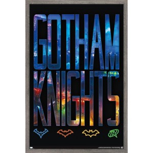 Trends International DC Comics Gotham Knights - Logos Framed Wall Poster Prints - 1 of 4