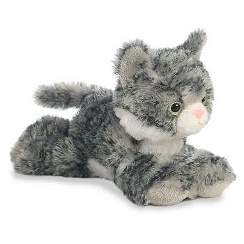 Aurora Mini Flopsie 8" Lily Tabby Cat Grey Stuffed Animal
