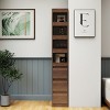 Modern Tall Display Cabinet with Display Shelves and Side Drawers for Small Spaces in Living Room or Office-3irtyhousy - 3 of 4