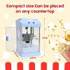 SEVOBAL Popcorn Poppers Tabletop Popcorn Maker with Stainless Steel Kettle Measuring Tools for Movie Nights, Blue, 12.01"*11.22"*16.93" - 4 of 4