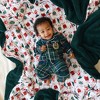 Kids Green Tartan Plaid Flannelette Luxe Pajama Set - Posh Peanut - 4 of 4