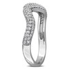 EVERLY JEWELRY | Sterling Silver 3/8 CT TGW White Topaz Curved Ring - 2 of 4