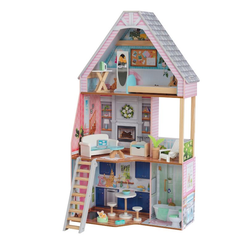 KidKraft Matilda Wooden Dollhouse with 23 Accessories, 1 of 13