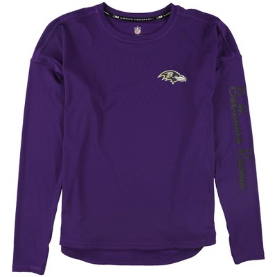 MSX by G-III Womens Baltimore Ravens Graphic T-Shirt, Purple, Small
