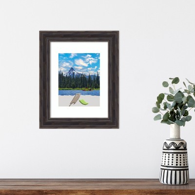 Rustic Pine Brown Distressed Wood Narrow Wall Picture Frame