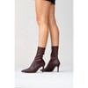 Thalin - Dark Burgundy Side-Zip Stiletto Boot (Women) | Prologue Shoes - 2 of 4