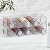 mDesign Water Bottle / Wine Rack Storage Organizer, 2 Pack - Light Gray - 3 of 4