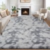 Modern Fluffy Area Rugs for Bedroom Living Room, Plush Soft Thick Fuzzy Shaggy Carpet for Kids Nursery Dorm - 2 of 4