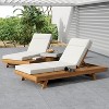 PAGED Patio Chaise Lounge with 4 Adjustable Positions and 4 Inch Thick Water-Resistant Cushion,Outdoor Lounge Chairs for Poolside,Backyard - 2 of 4